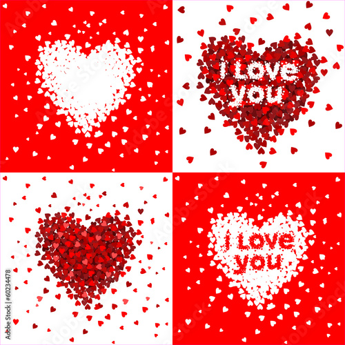 Valentine hearts.