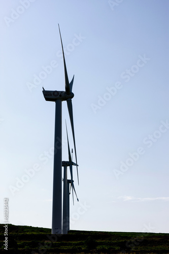 wind turbine making power photo