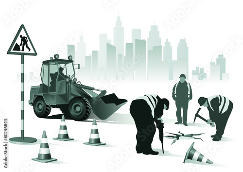 Road workers