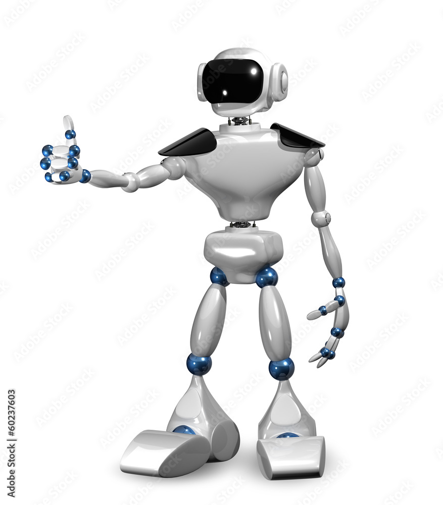 Fototapeta premium white robot