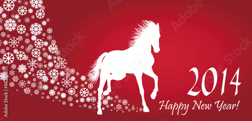 Horse  Year 2014 design. EPS 10