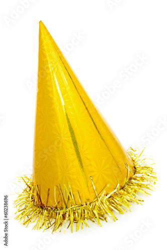 Golden party hat cone