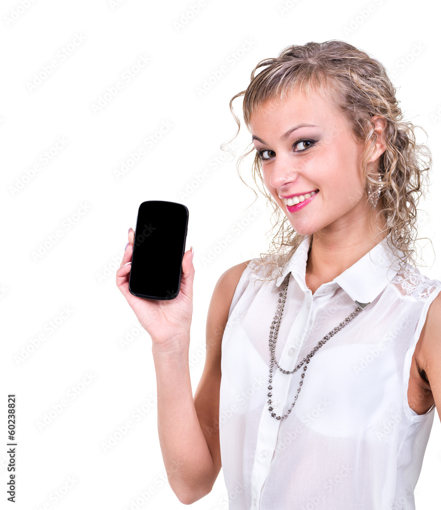 Business woman using her smartphone Business woman using her smartphone