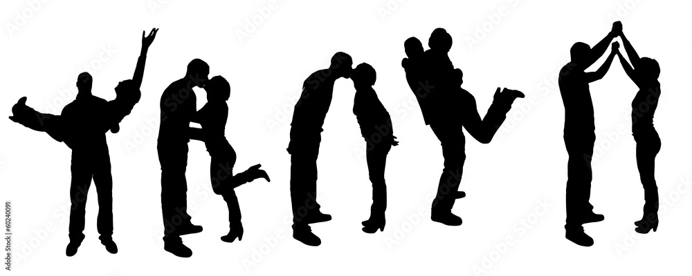 vector silhouette family vector silhouette family