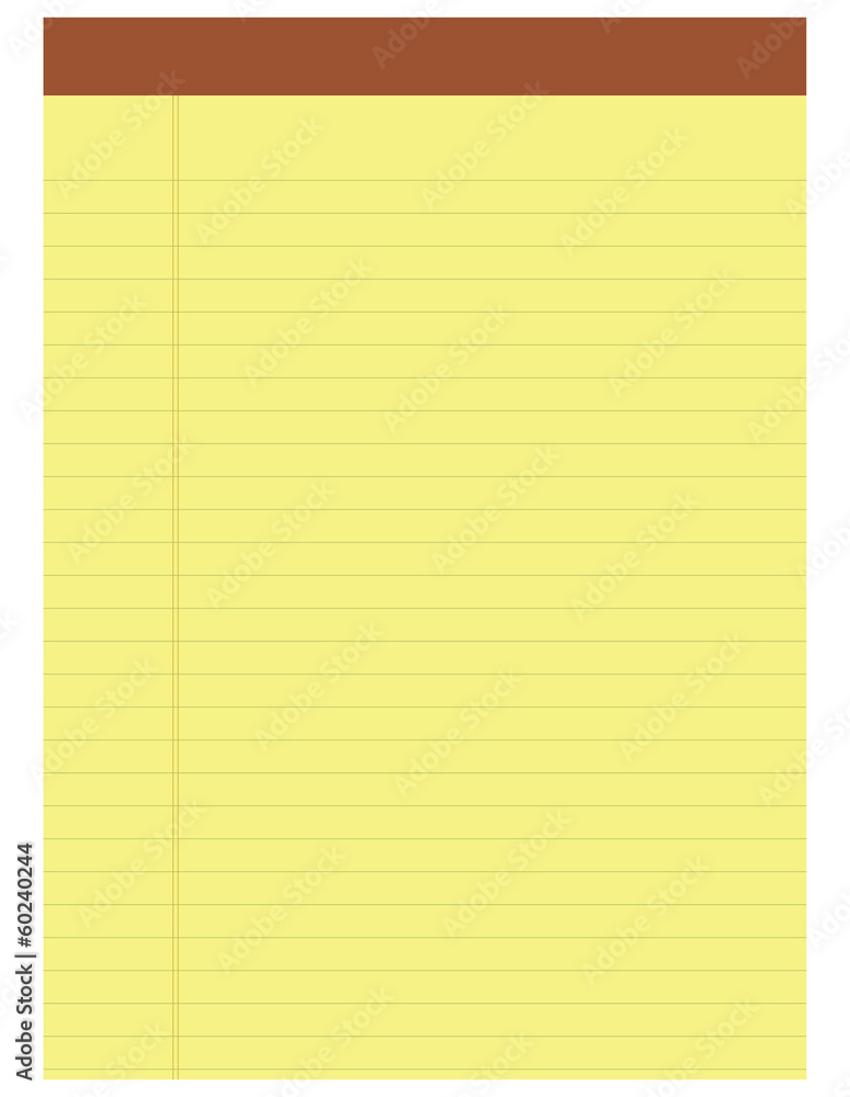 Yellow notepad Yellow notepad