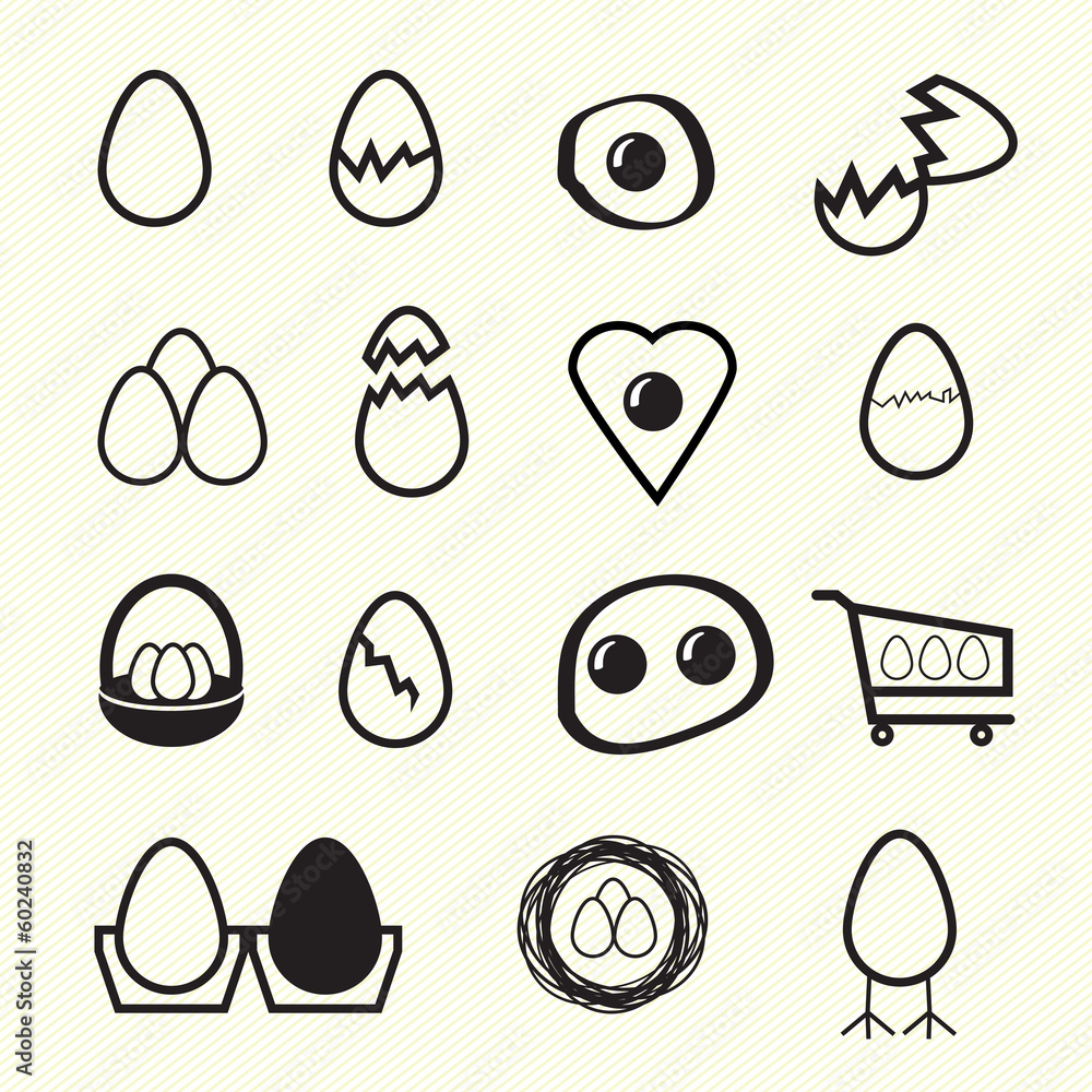 Egg icons Egg icons