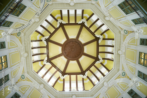 Restored domed ceiling of tokyo station