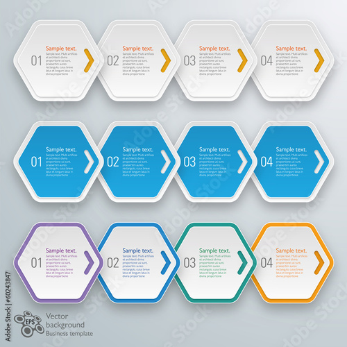 Infographics Vector Background 4-Step Process