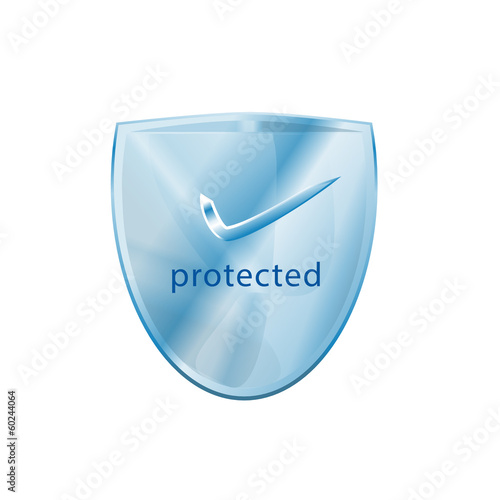 protected shield badge