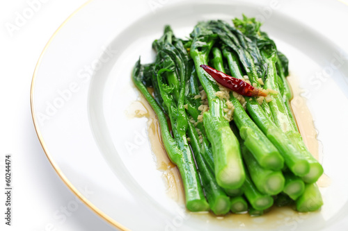 chinese broccoli with oyster sauce