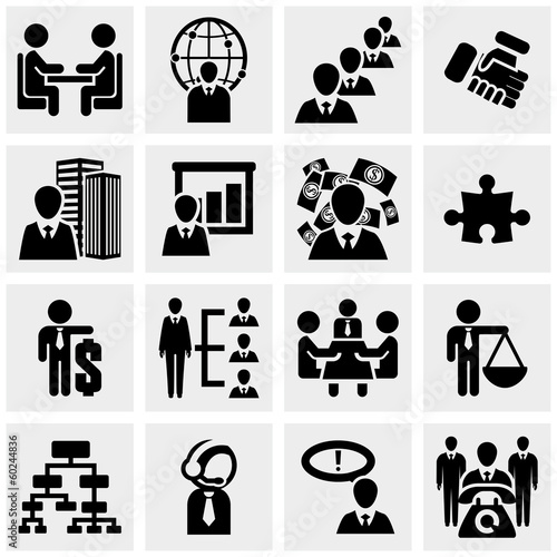 Human resources and management, and users vector icon