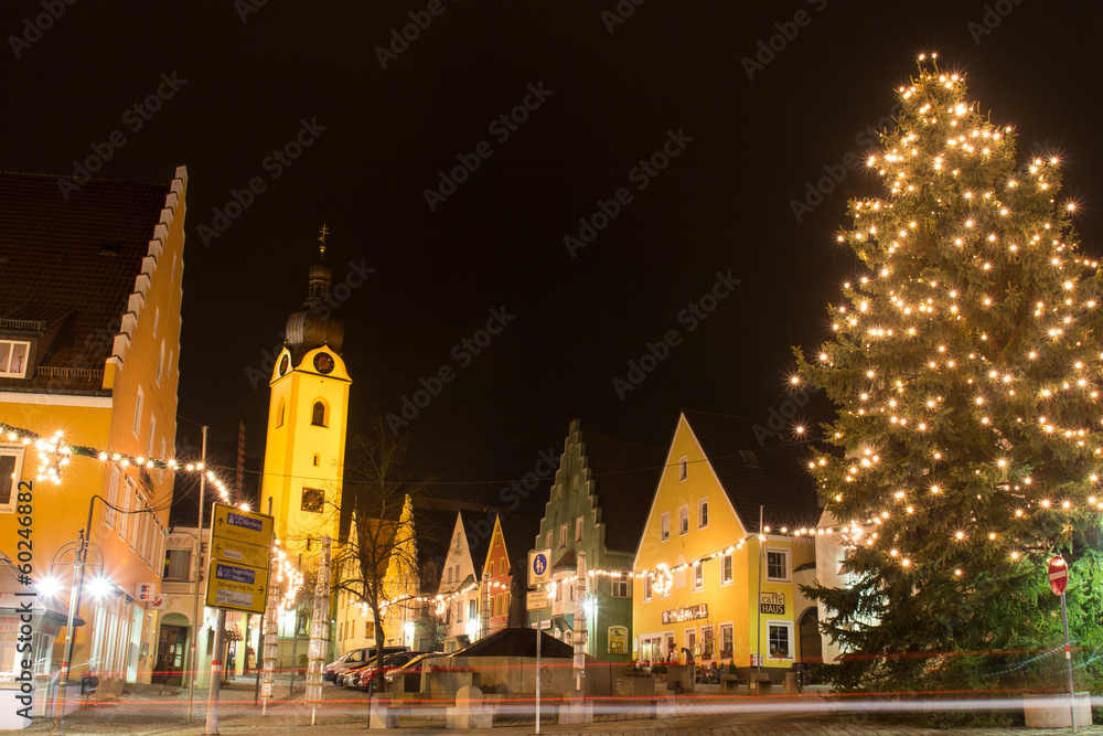 Marketplace at Christmas time