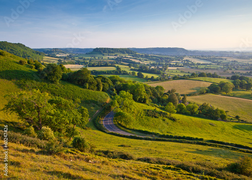 Idyllic rural farmland  Cotswolds UK