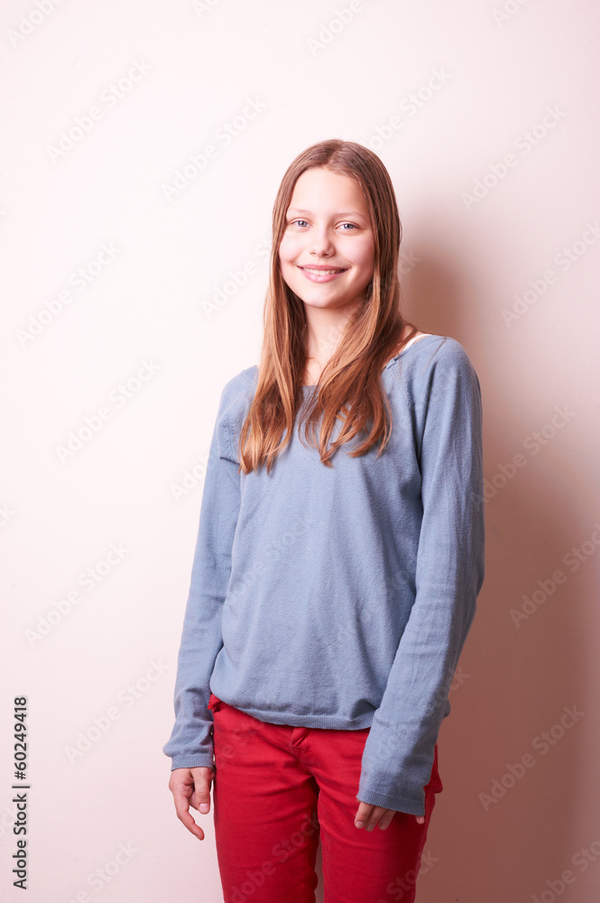 Cute smiling teen girl Cute smiling teen girl