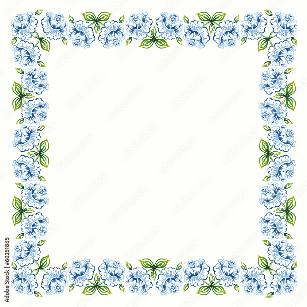 Decorative Frame With Roses Decorative Frame With Roses