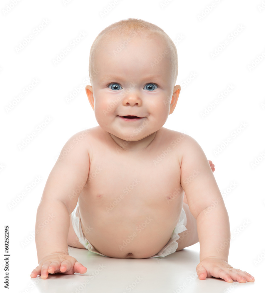 Infant child baby girl lying happy smiling Infant child baby girl lying happy smiling
