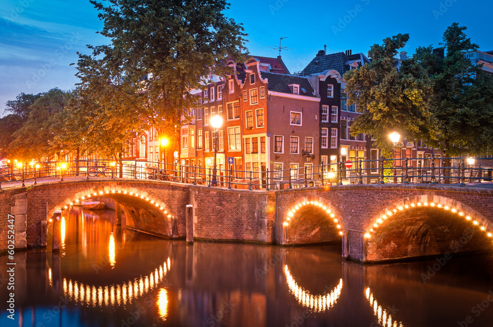 Fototapeta premium Amsterdam reflections, Holland