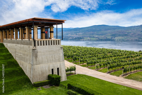 Foto Winery Terrace Overlooking Lake Okanagan, British Columbia