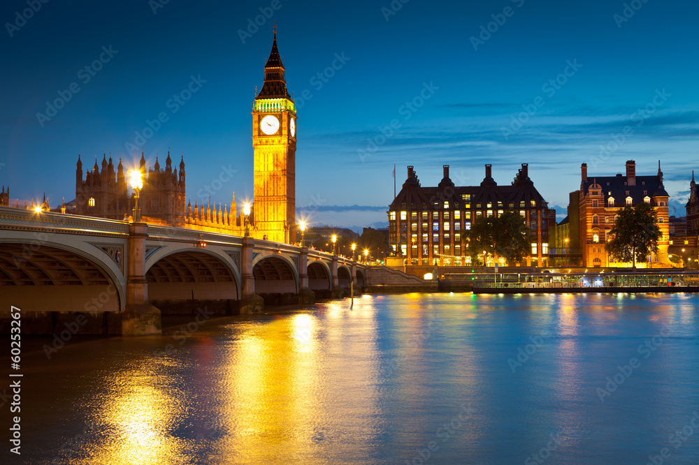 Big Ben, Westminster, Houses of Parliament, London.