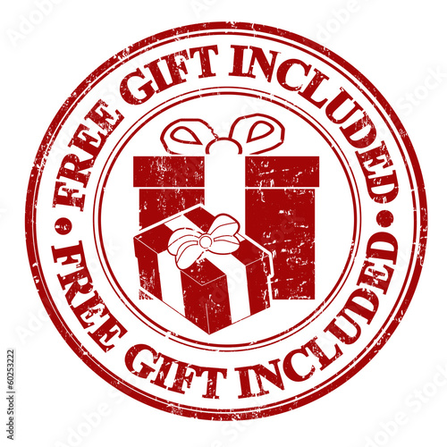 Free gift included stamp