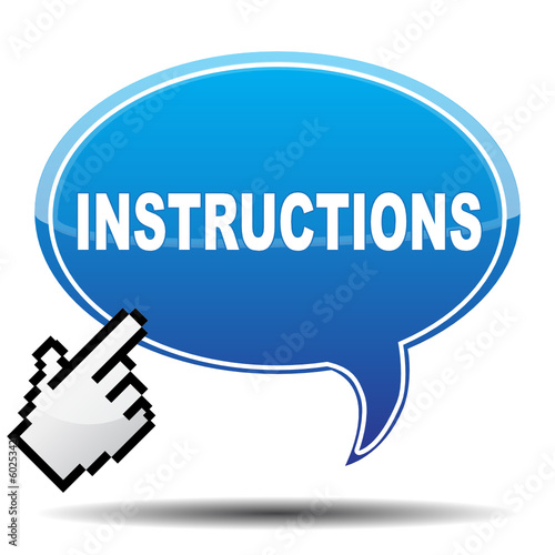 INSTRUCTIONS ICON