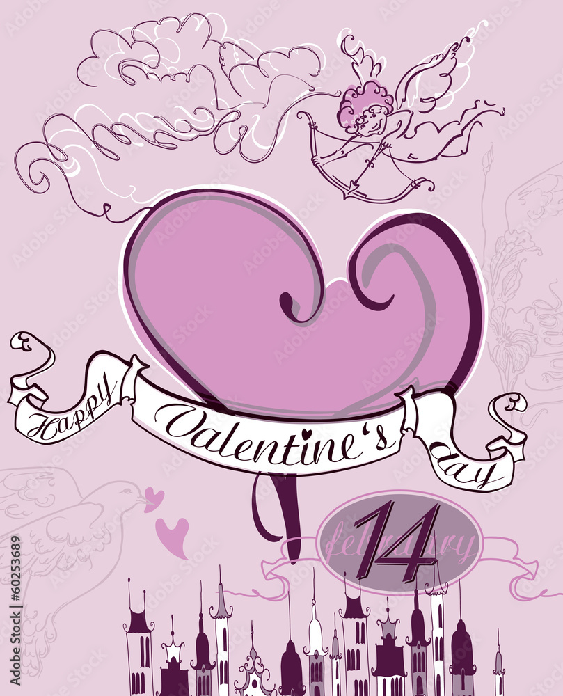Beautiful card Happy Valentine's Day. Beautiful card Happy Valentine's Day.