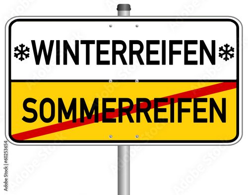 Winterreifen Sommerreifen Schild  #140113-svg03