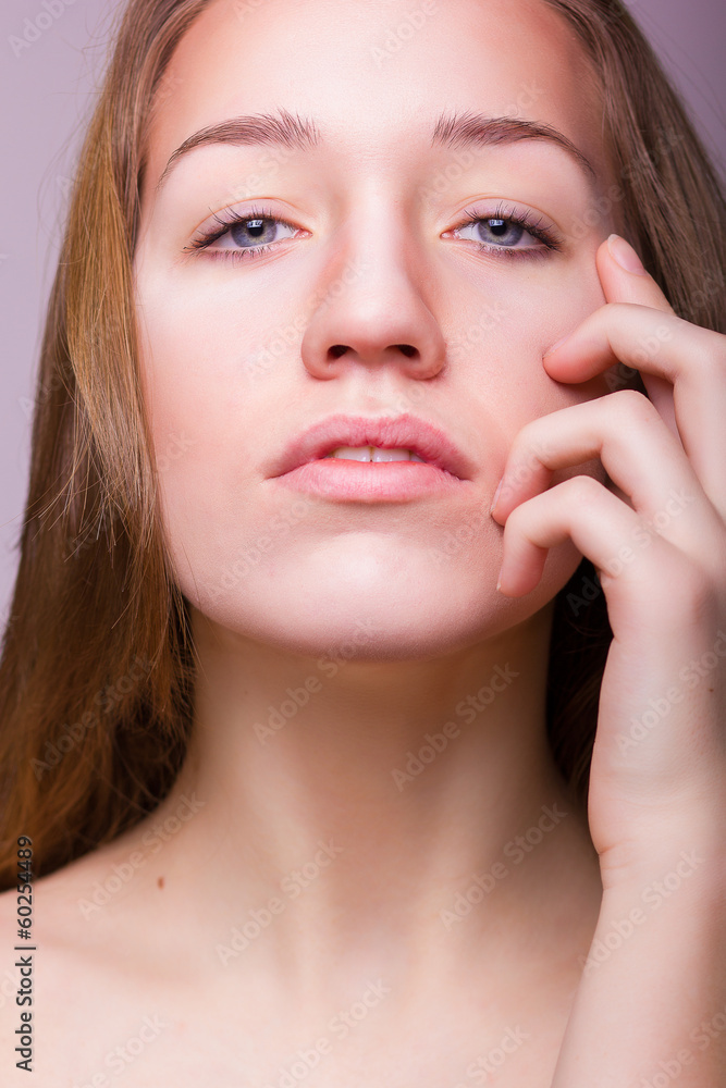 Studio beauty portrait of a beautiful young woman Studio beauty portrait of a beautiful young woman