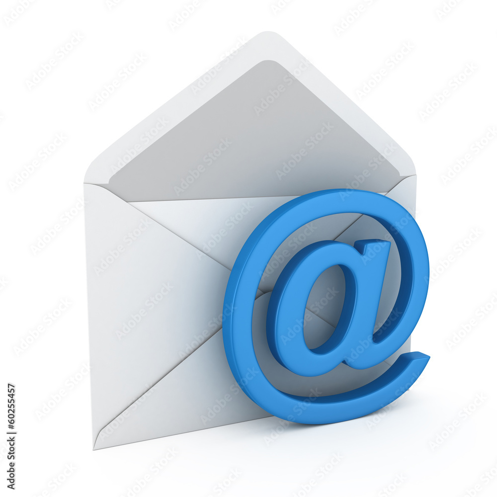Mail with email symbol Mail with email symbol