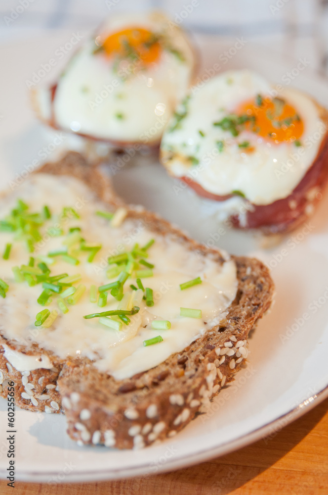 Ham and Eggs Cupcakes Ham and Eggs Cupcakes