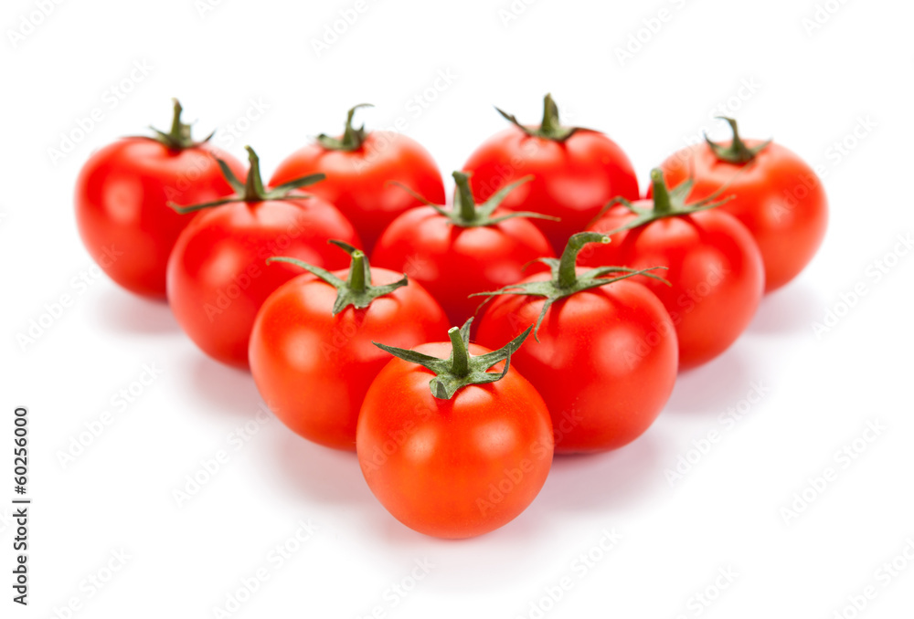 some red tomatoes on a white background some red tomatoes on a white background