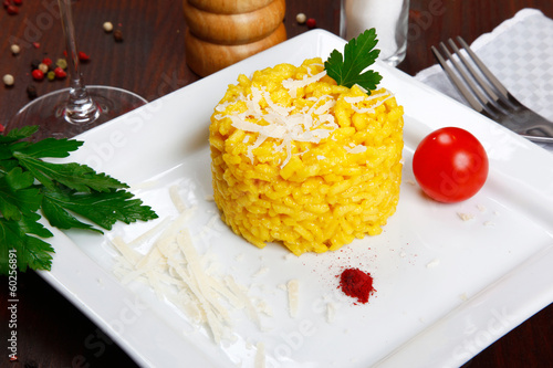 risotto with saffron -risotto alla milanese-