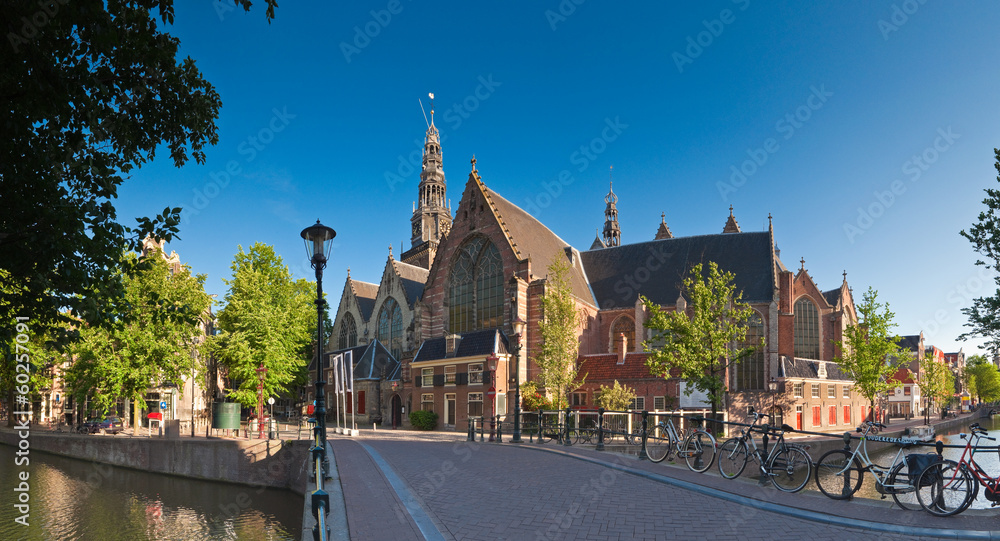 Naklejka premium Oude Kerk Church, Amsterdam