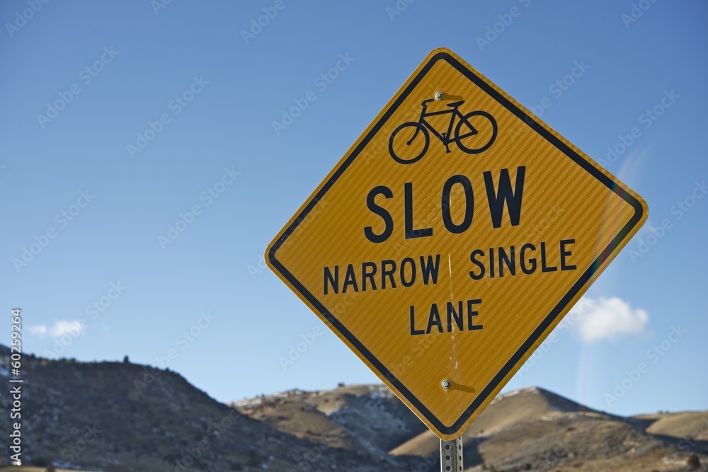 Slow Sign for Bikers