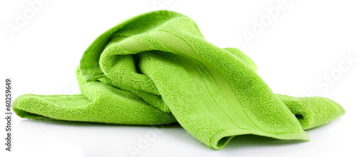 Photo Colorful towel isolated on white