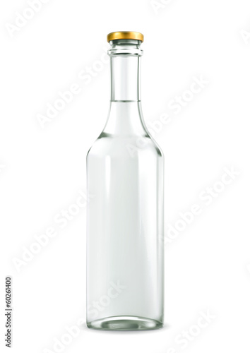Alcohol drink in bottle vector illustration