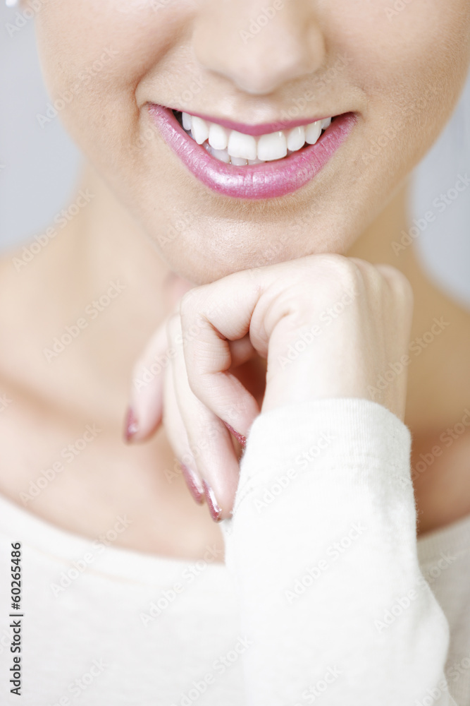 Naklejka premium Woman's face and neck