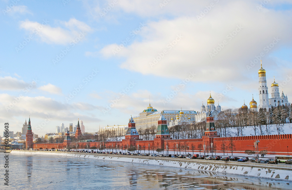 Moscow Kremlin in winter