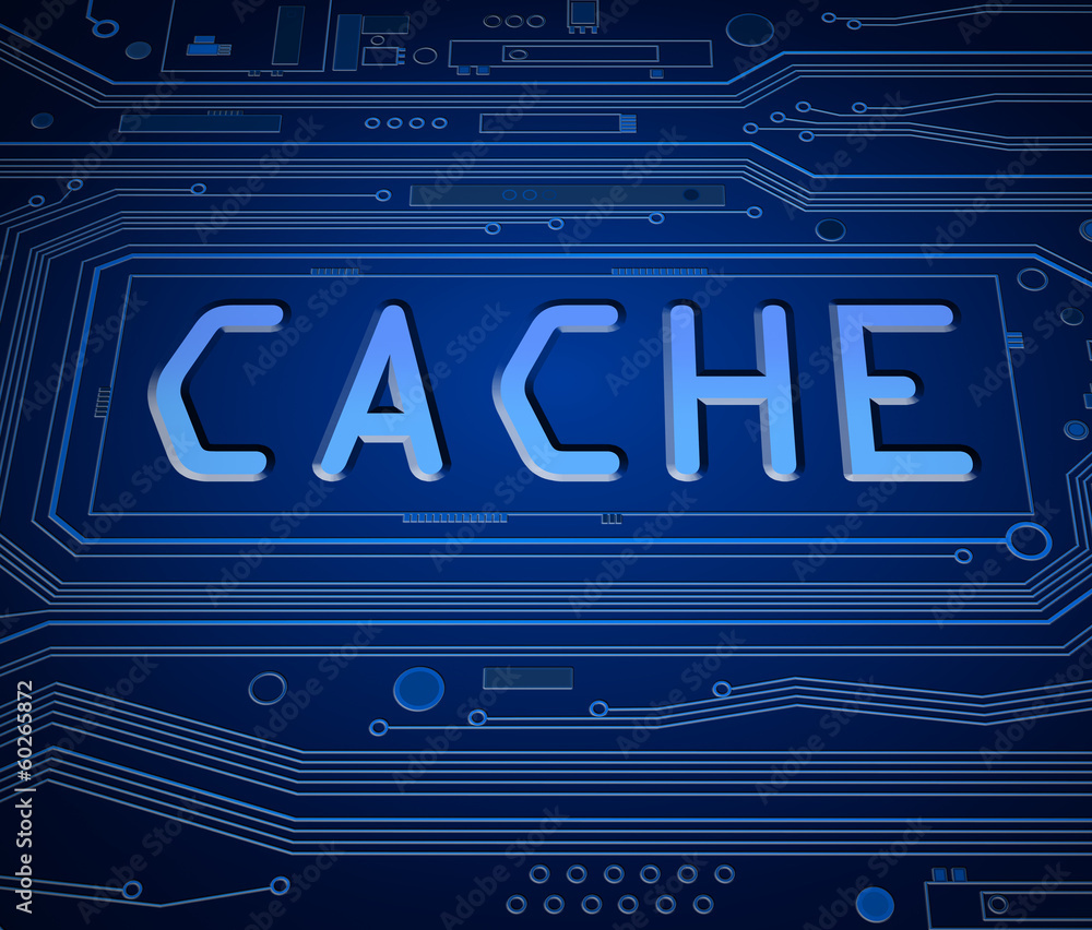 Cache concept. Cache concept.