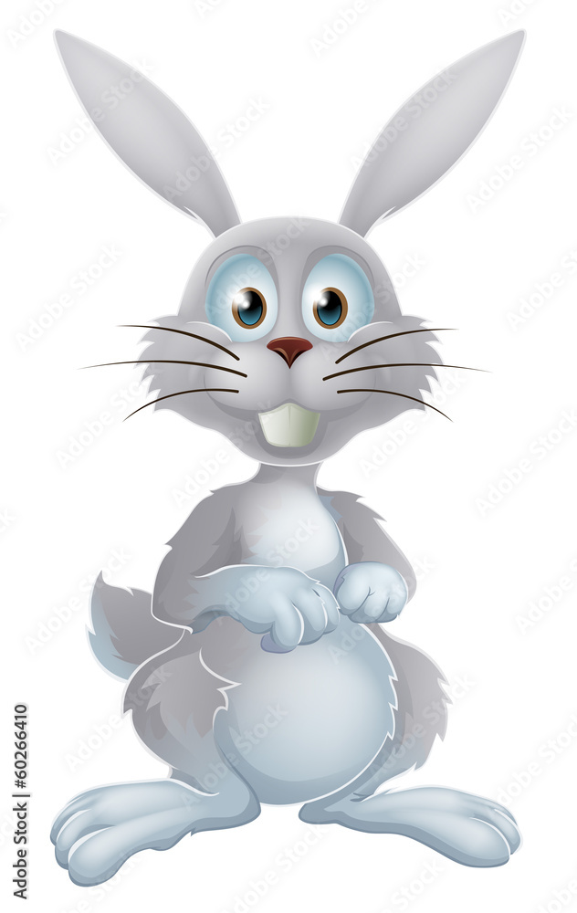 White easter bunny White easter bunny