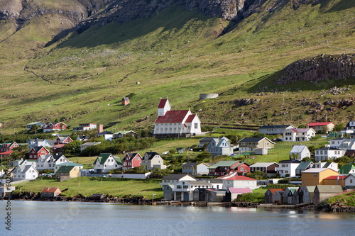 Tvøroyri, main town of Suduroy, Faroe Islands