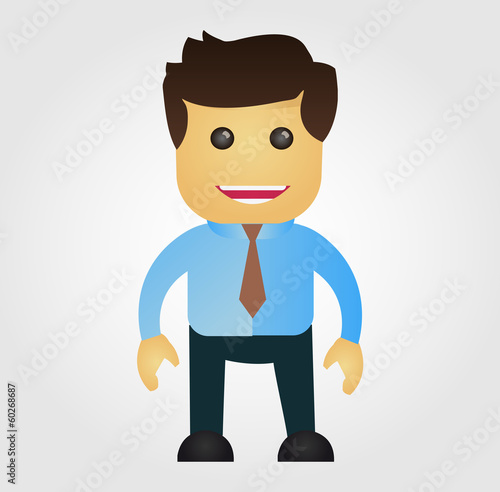 Business man cartoon, vector illustration