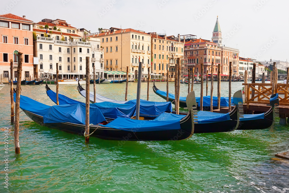 Gondolas in Venice