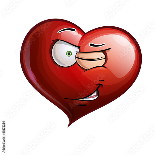 Heart Faces - Winking