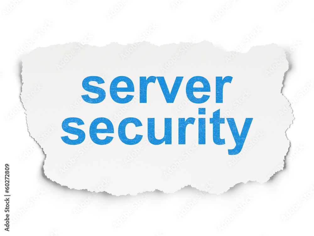 Security concept: Server Security on Paper background Security concept: Server Security on Paper background