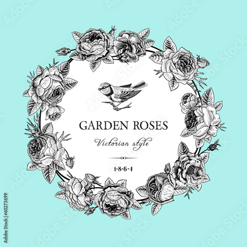 Vintage vector card