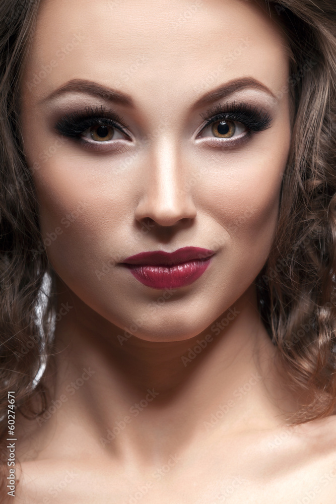 Sensual woman portrait professional make up