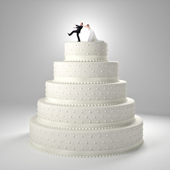 funny wedding cake