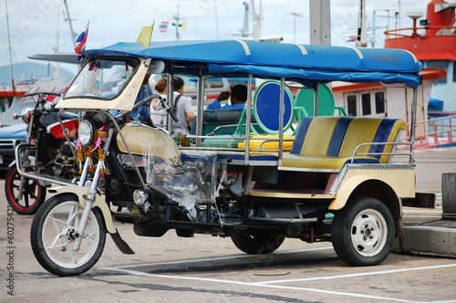 Motor tricycle tuktuk in Kho Si Chang Island