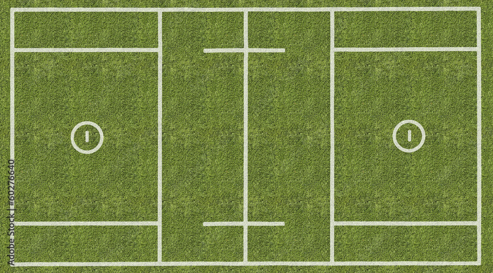 Naklejka premium Mens Lacrosse Playing Field